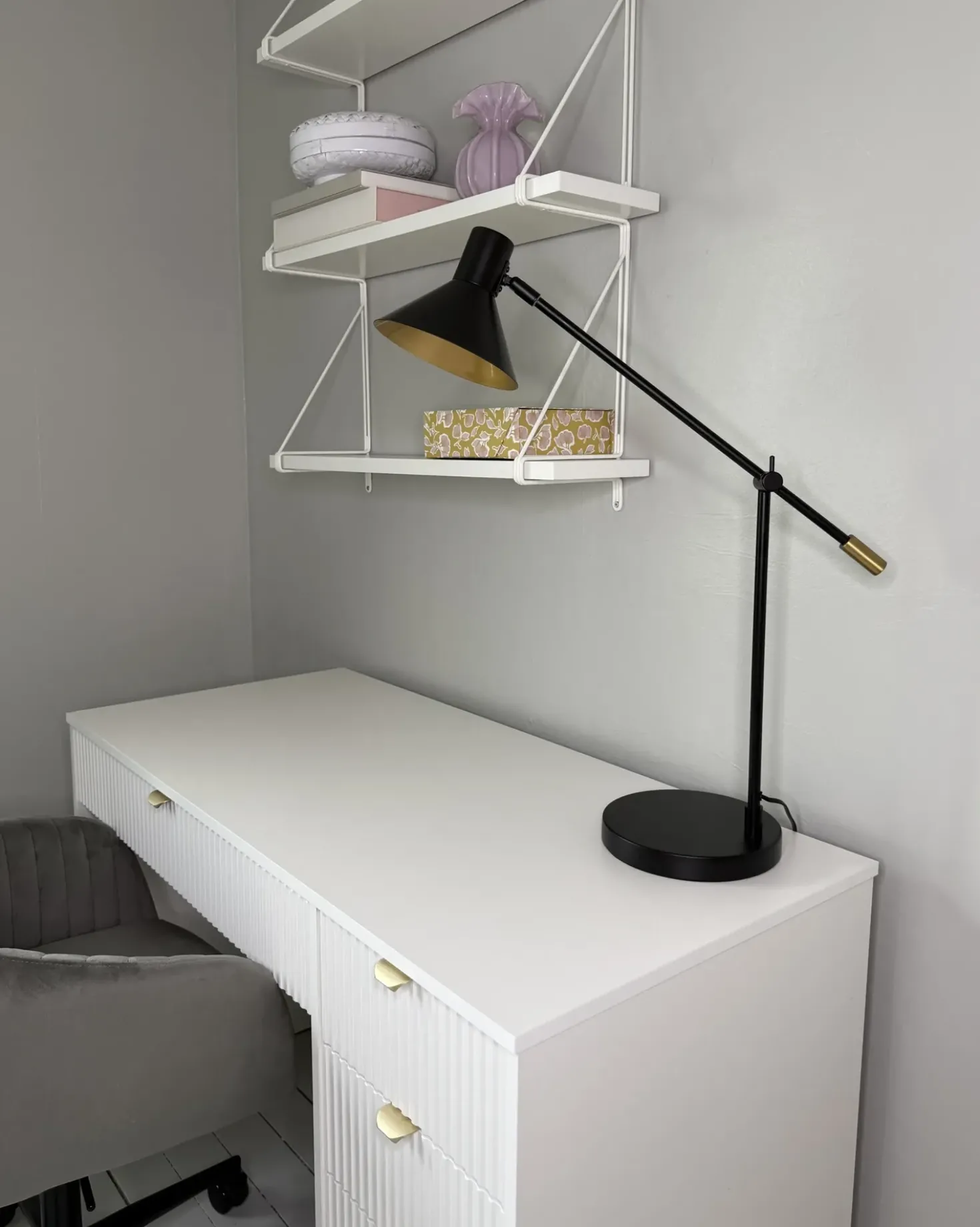 Lampada da scrivania PINKEEN Metallo Nero
