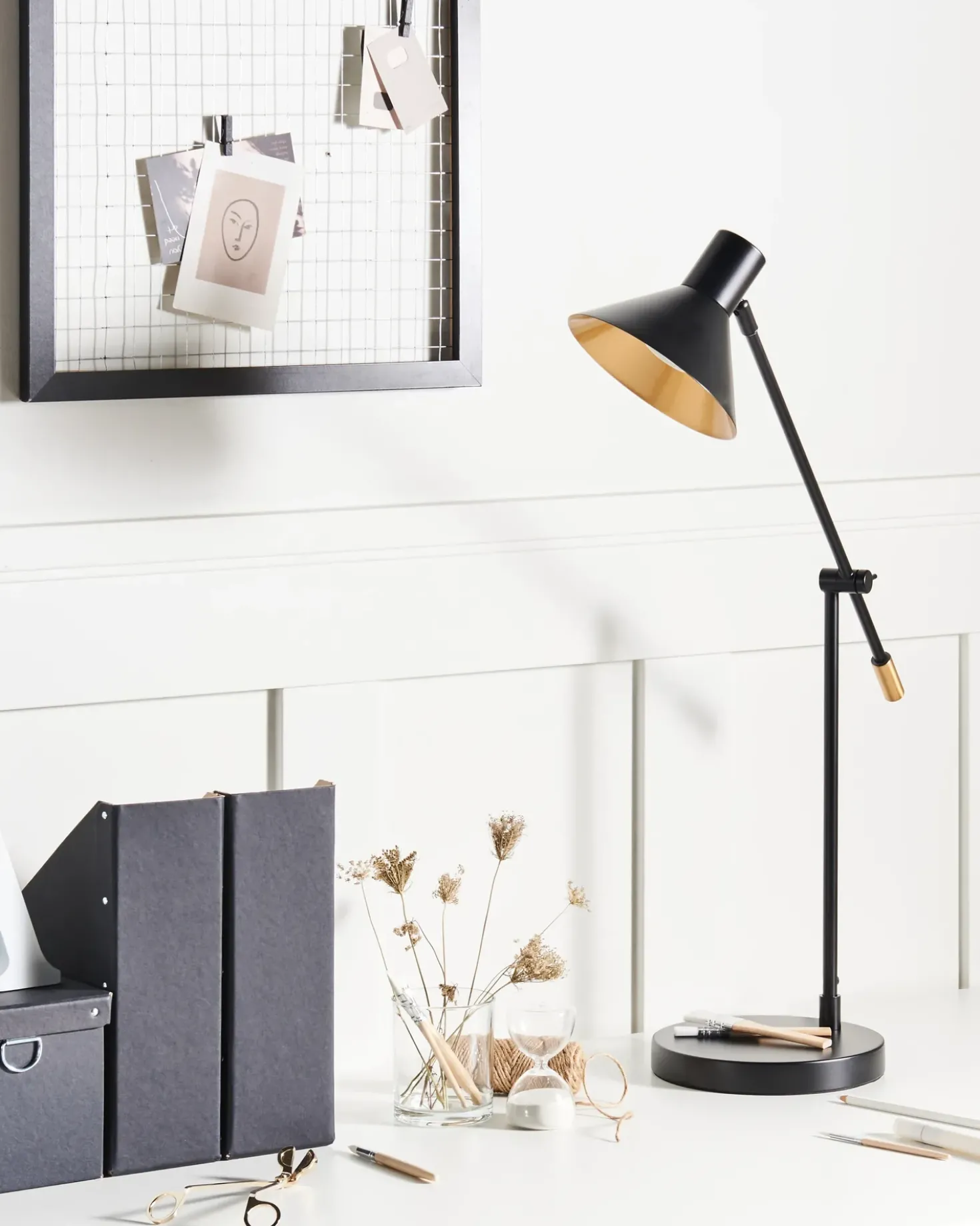 Lampada da scrivania PINKEEN Metallo Nero