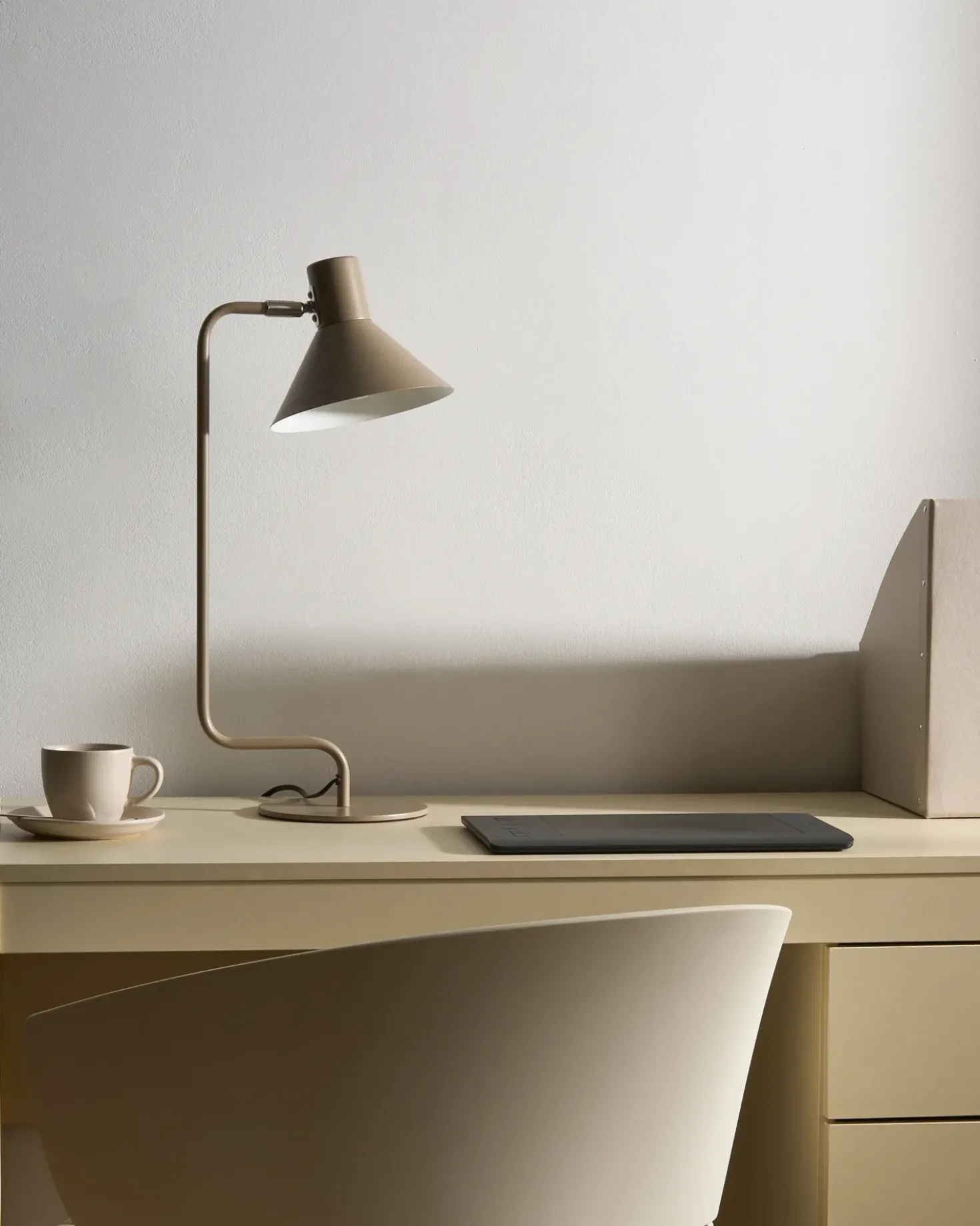 Lampada da scrivania RIMAVA Metallo Beige