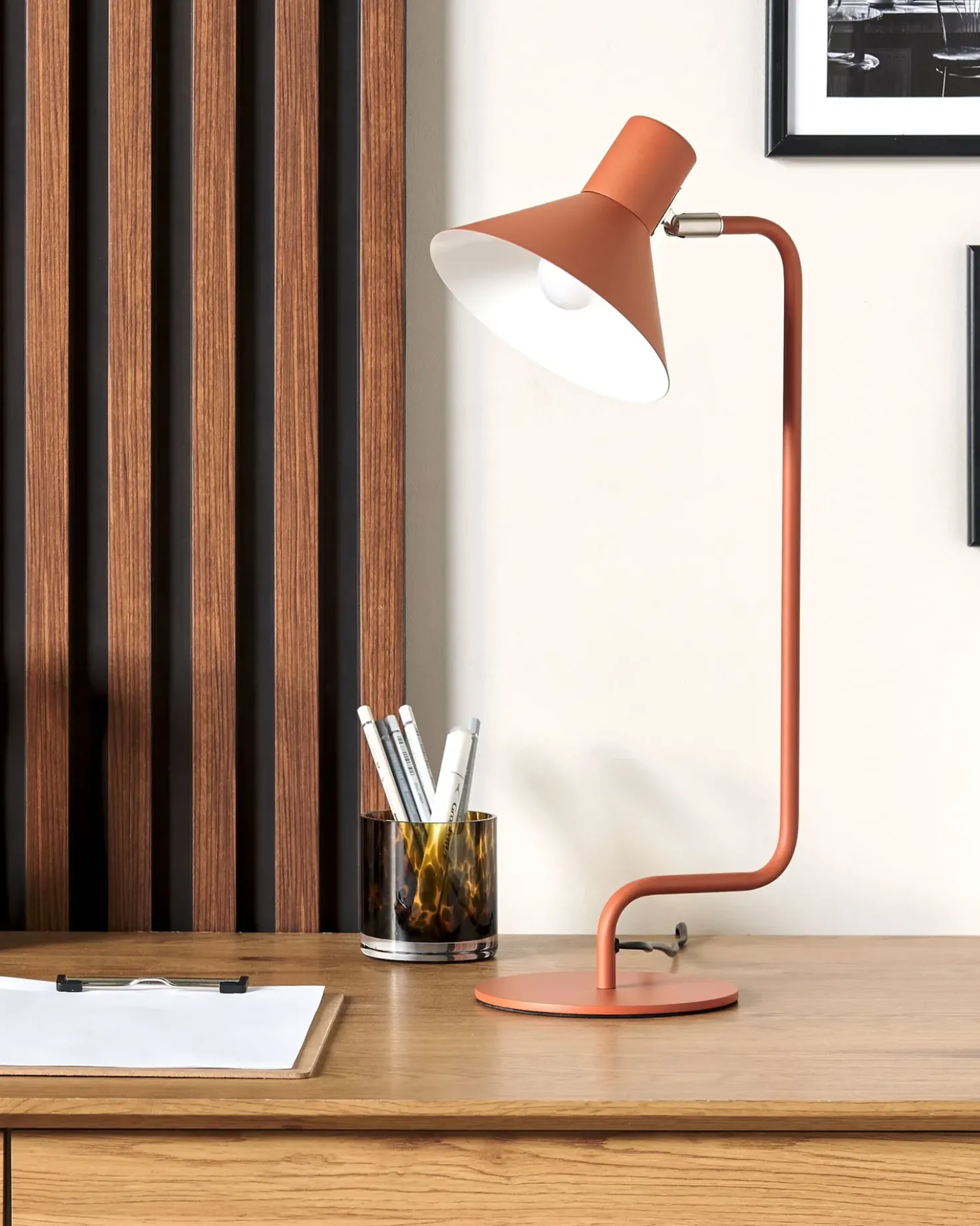 Lampada da scrivania RIMAVA Regolabile Metallo Arancione