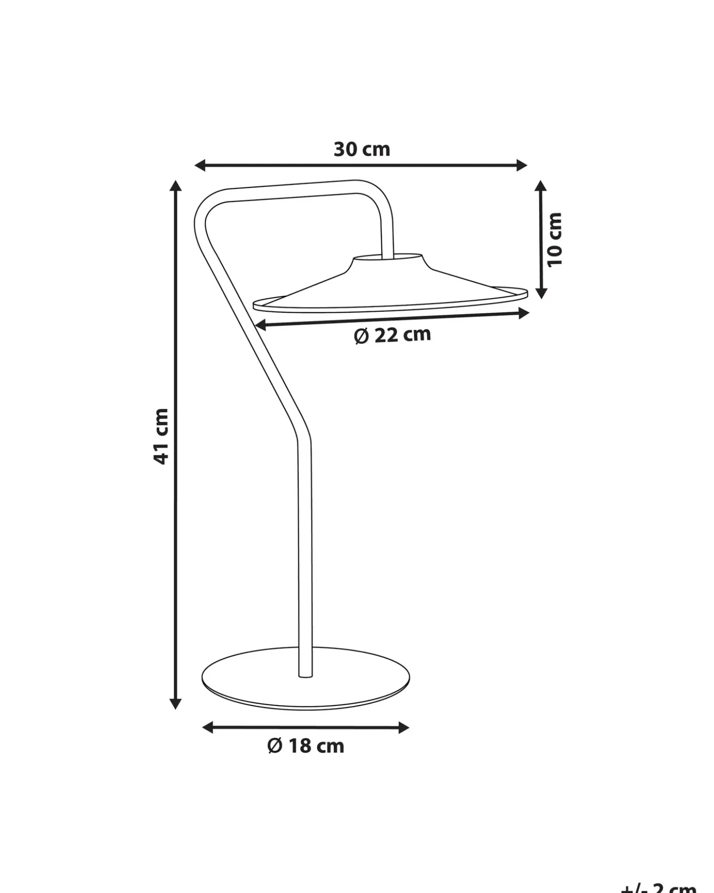 Lampada da tavolo a LED GALETTI Metallo Nero
