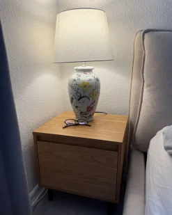 Lampada da tavolo ACROSSO Porcellana Bianco