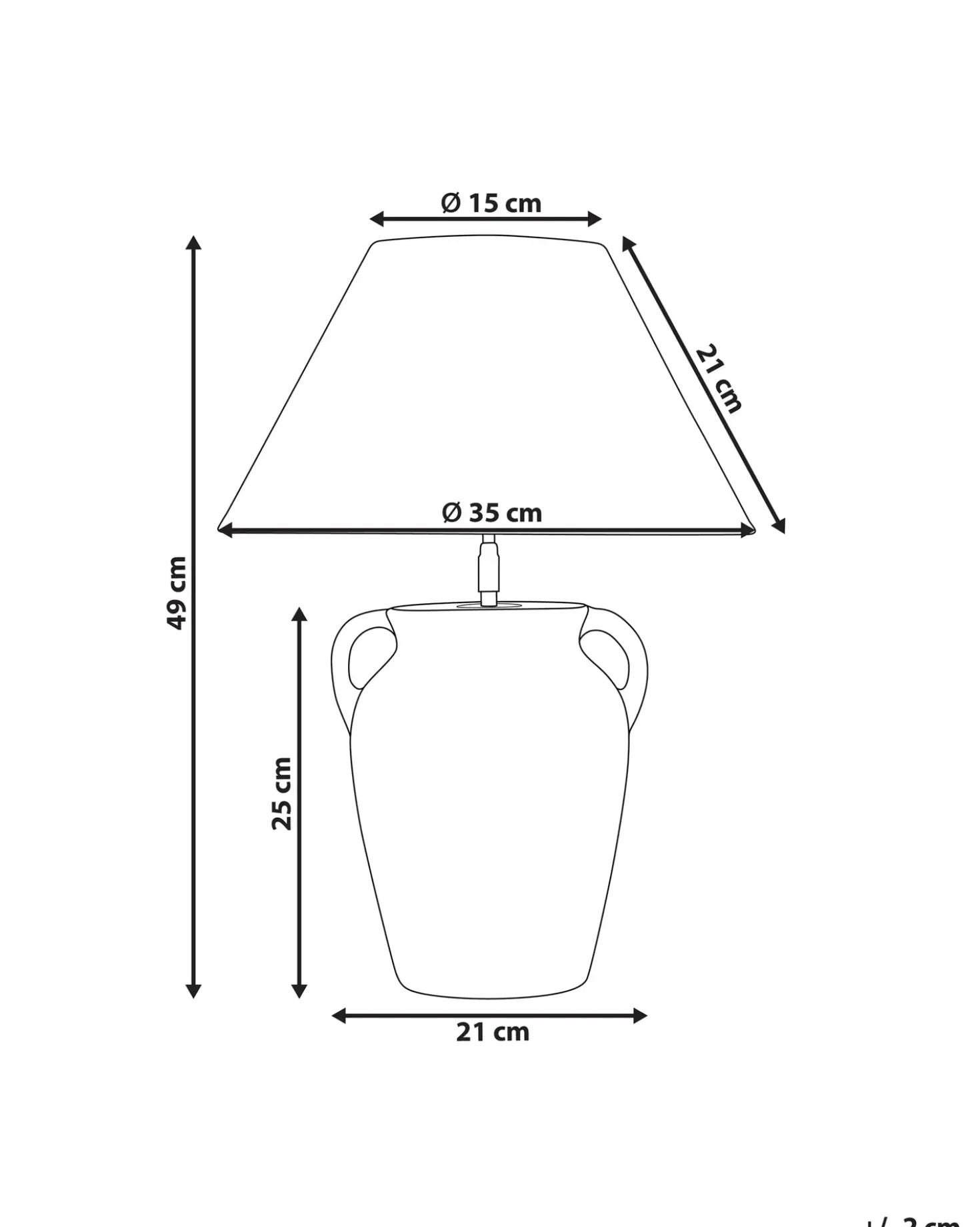 Lampada da tavolo AGEFET Ceramica Grigio