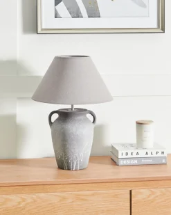 Lampada da tavolo AGEFET Ceramica Grigio