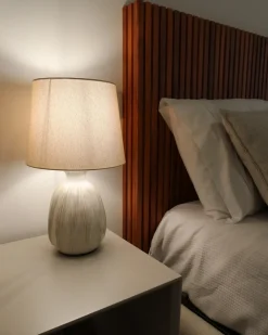 Lampada da tavolo AGUAN Ceramica Beige chiaro