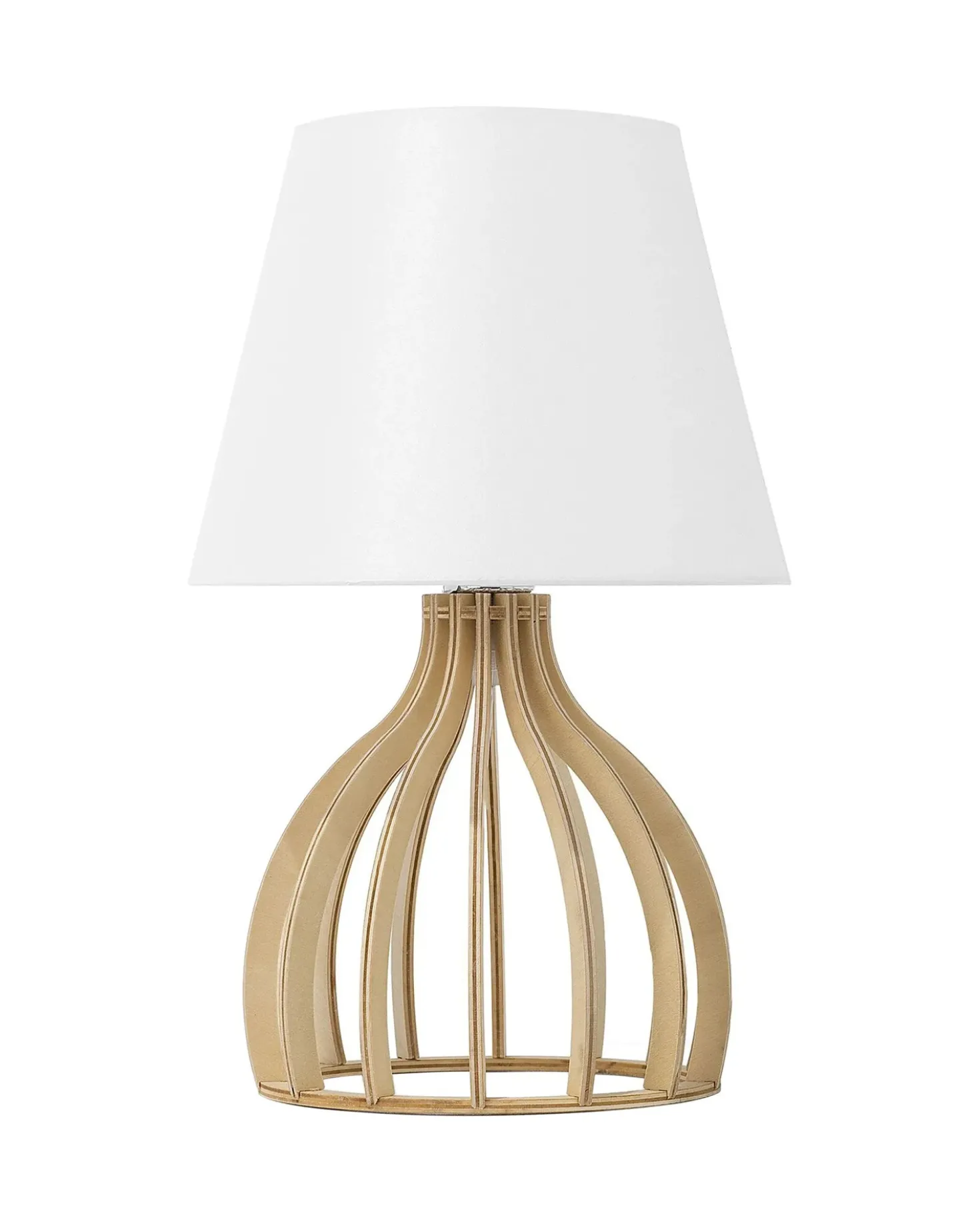 Lampada da tavolo AGUEDA Marrone/Bianco