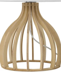 Lampada da tavolo AGUEDA Marrone/Bianco