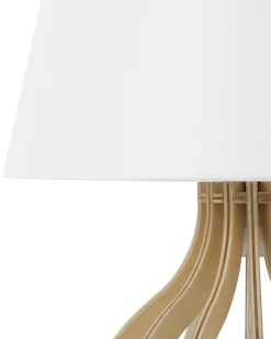 Lampada da tavolo AGUEDA Marrone/Bianco