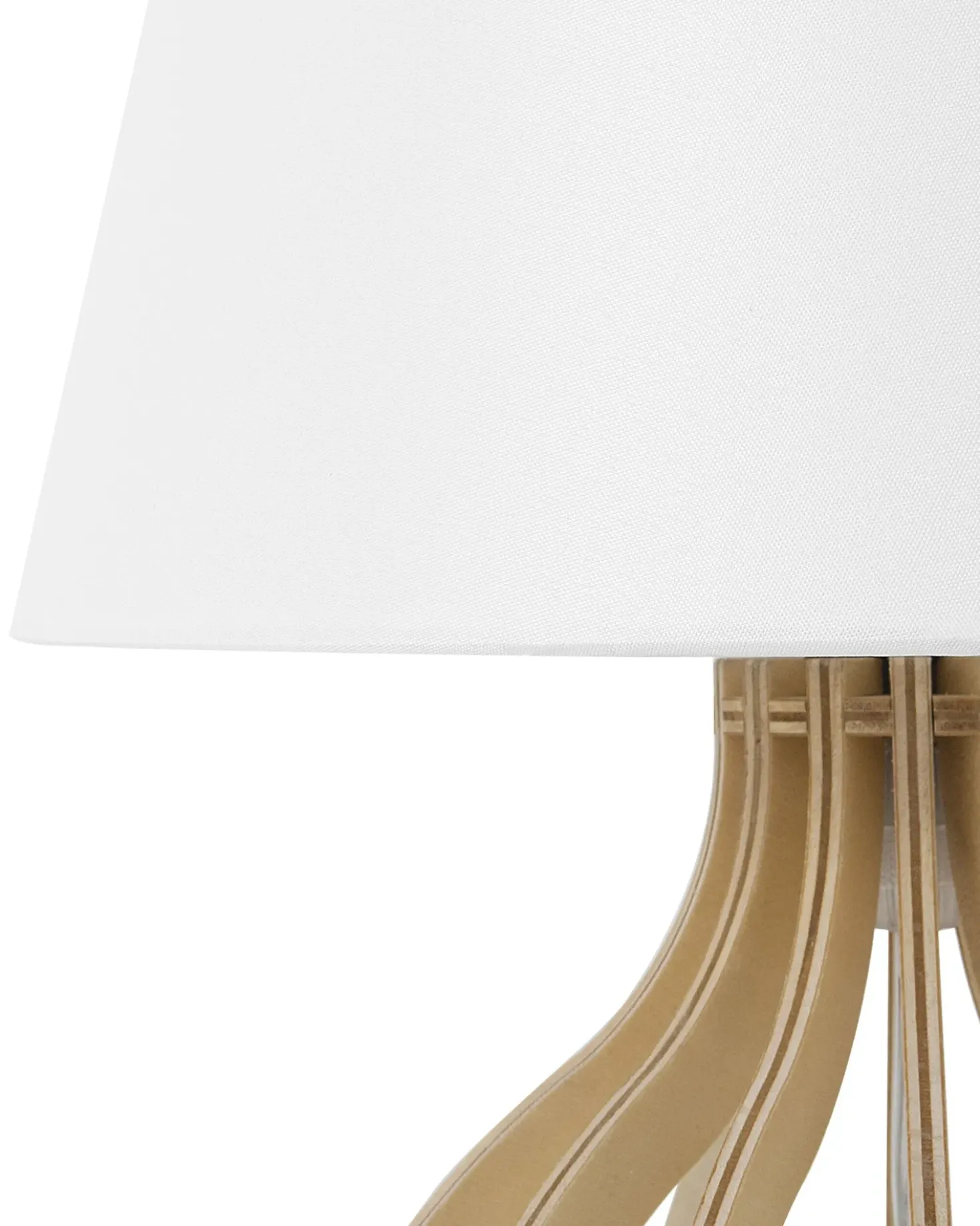 Lampada da tavolo AGUEDA Marrone/Bianco