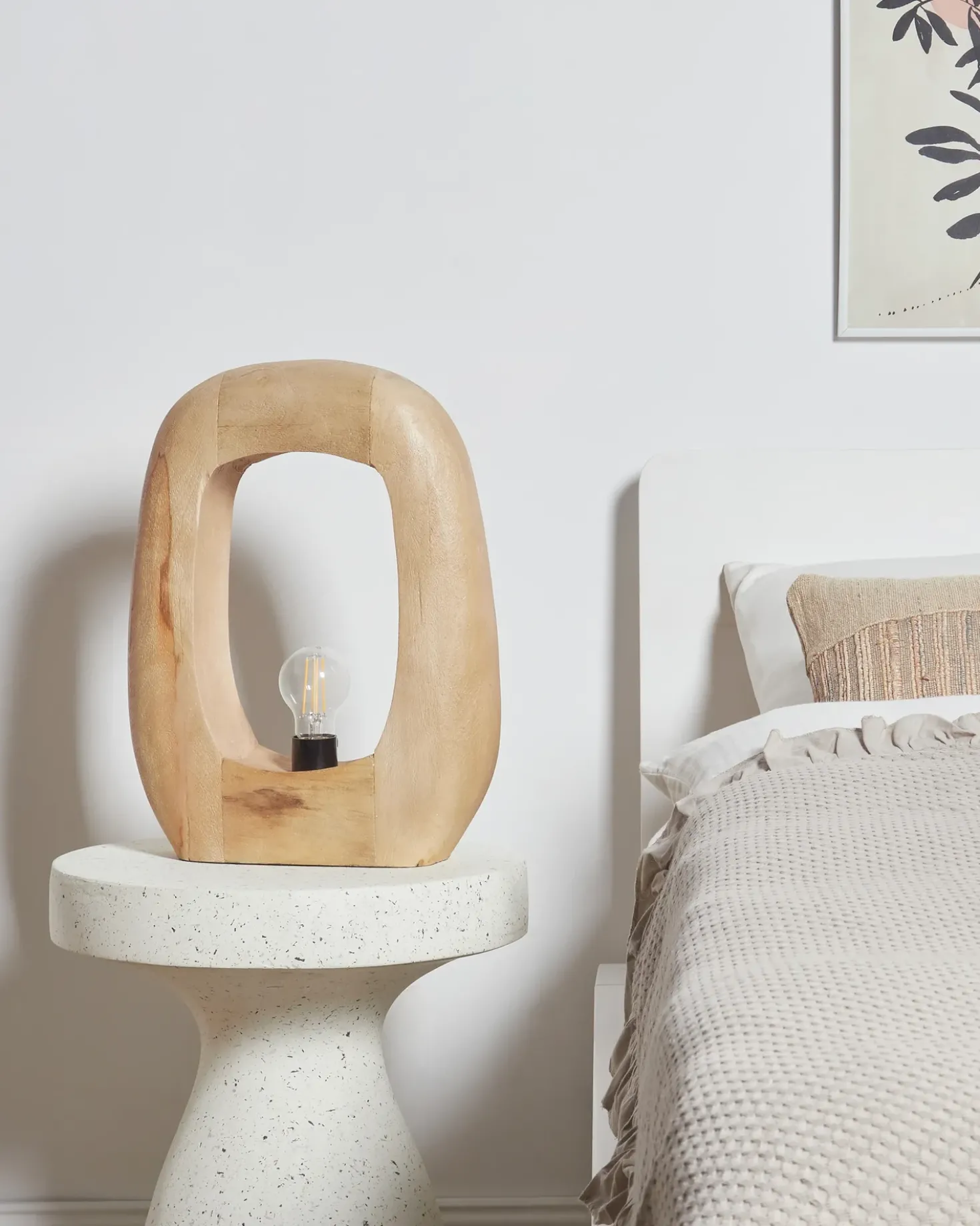Lampada da tavolo AJAY Legno di mango Marrone chiaro