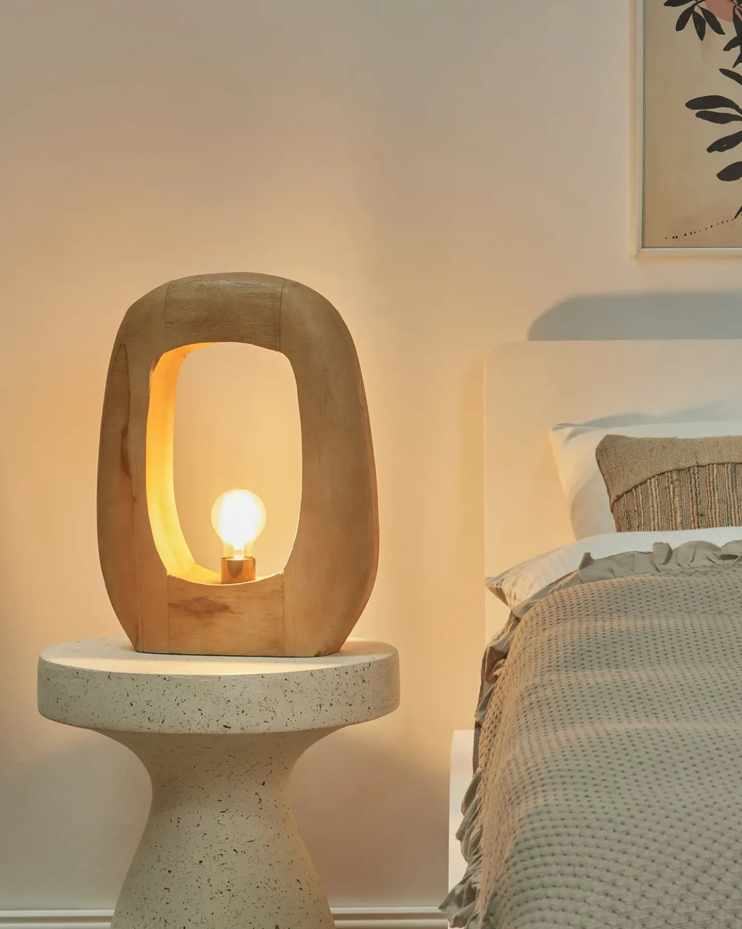 Lampada da tavolo AJAY Legno di mango Marrone chiaro