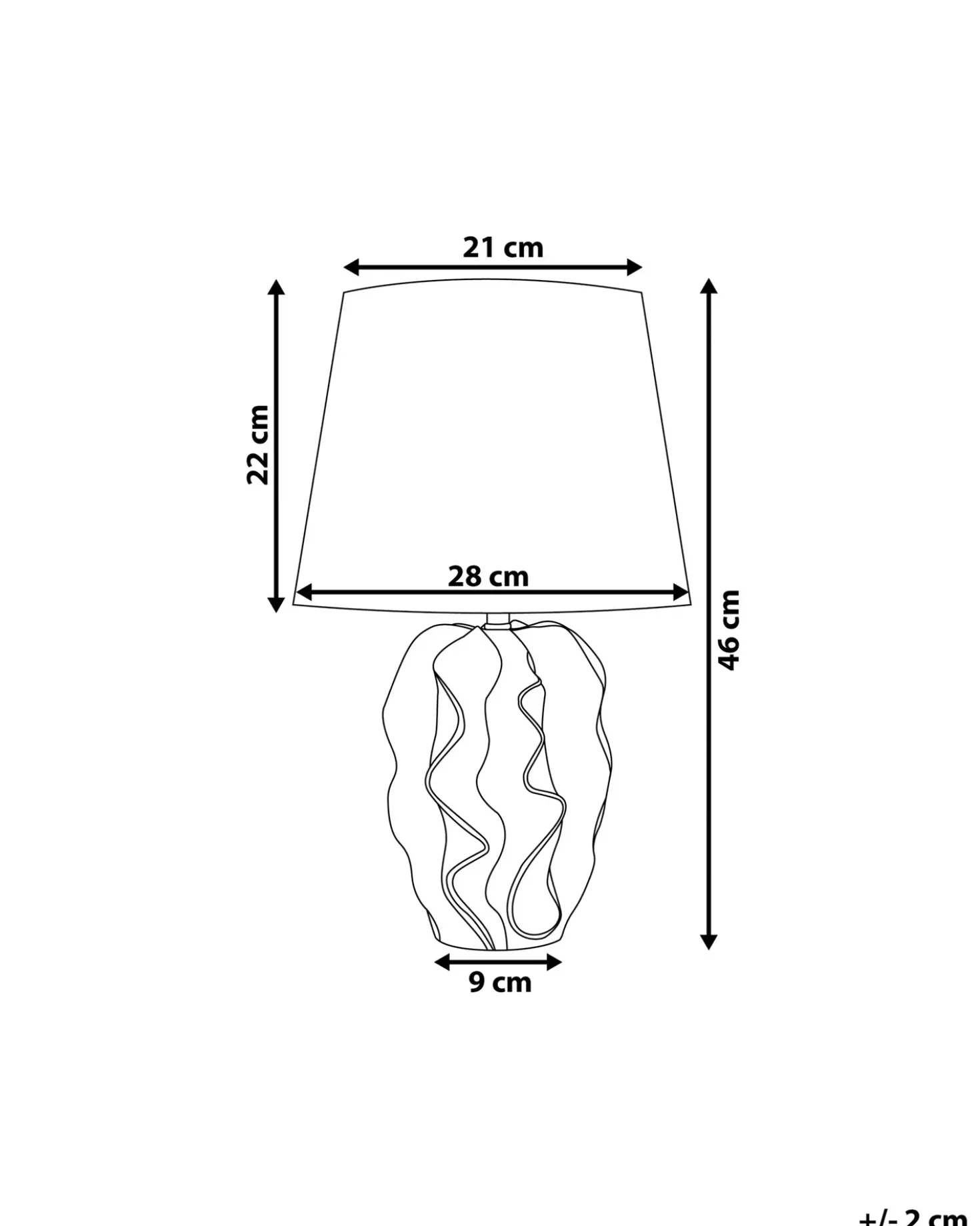 Lampada da tavolo ALLIKA Ceramica Oro