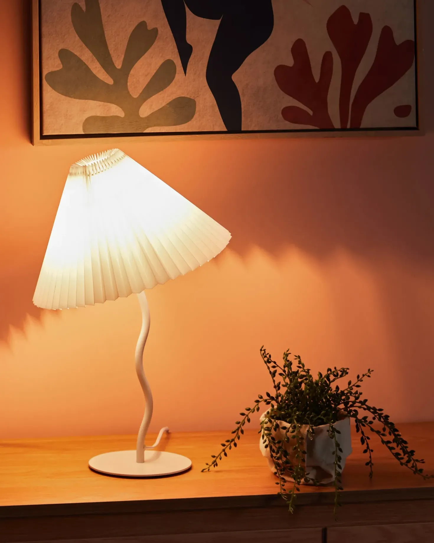 Lampada da tavolo ALWERO Metallo Bianco