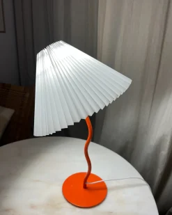 Lampada da tavolo ALWERO Metallo Arancione