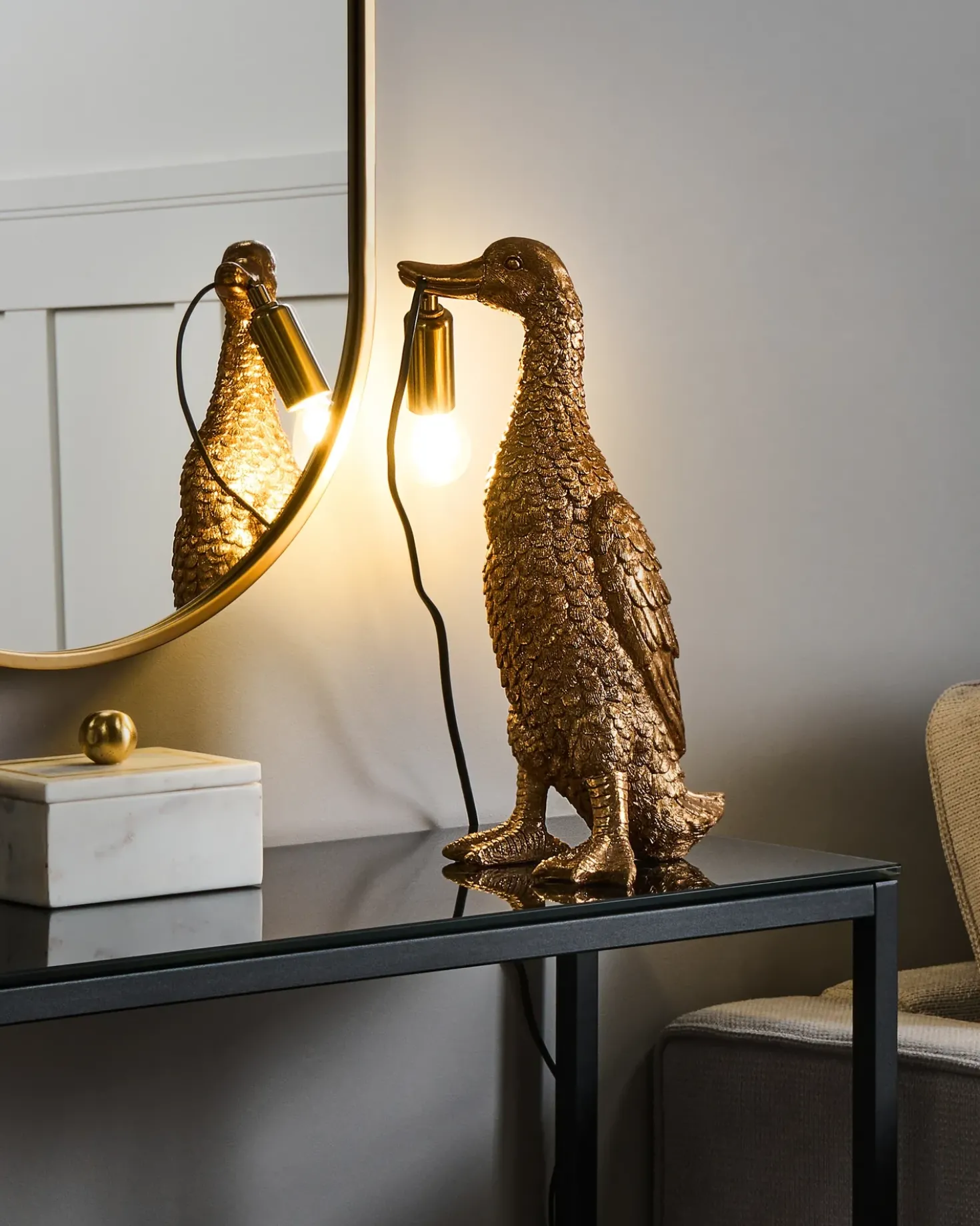 Lampada da tavolo Anatra ANATIS Oro