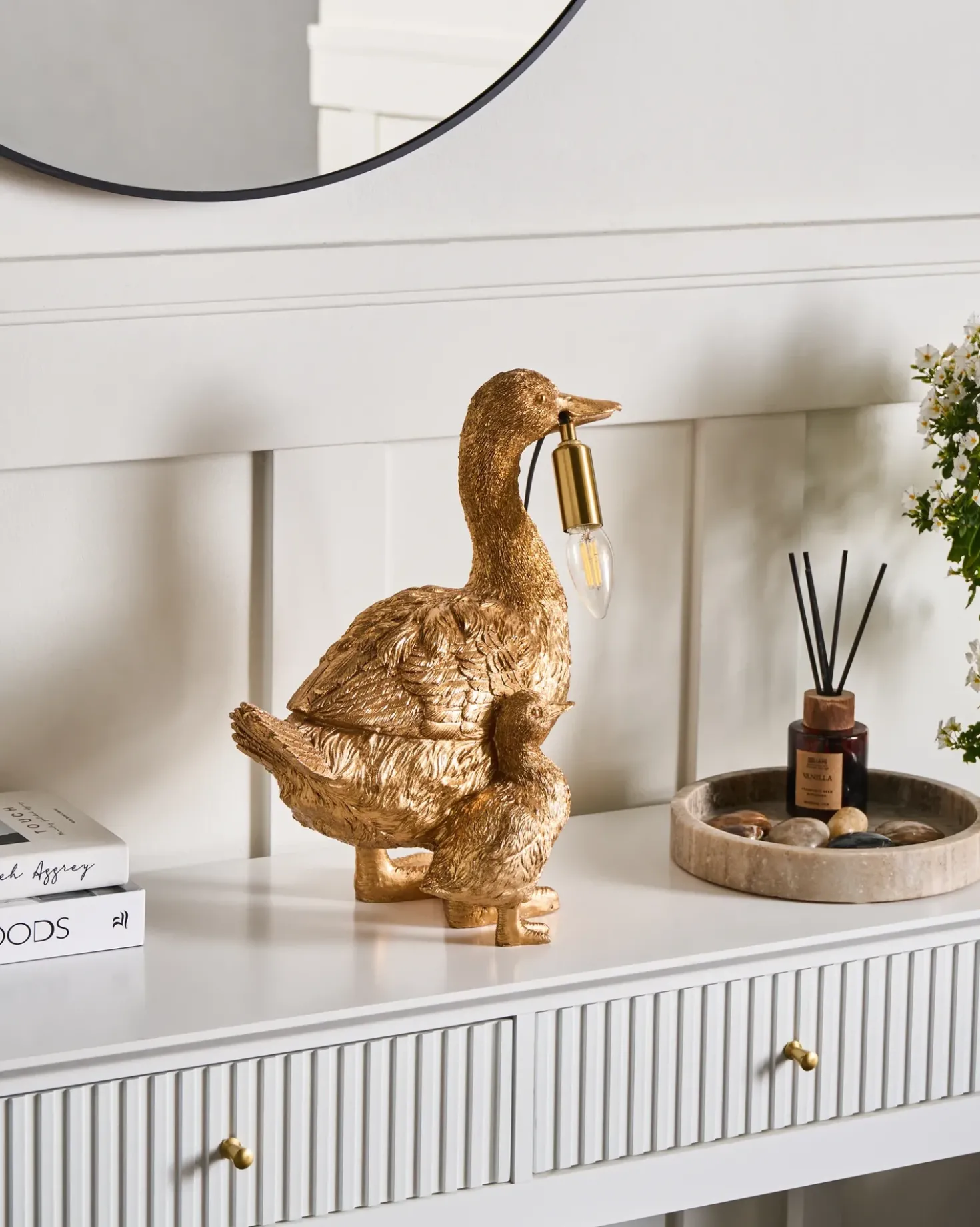 Lampada da tavolo Anatra DAFFY Oro