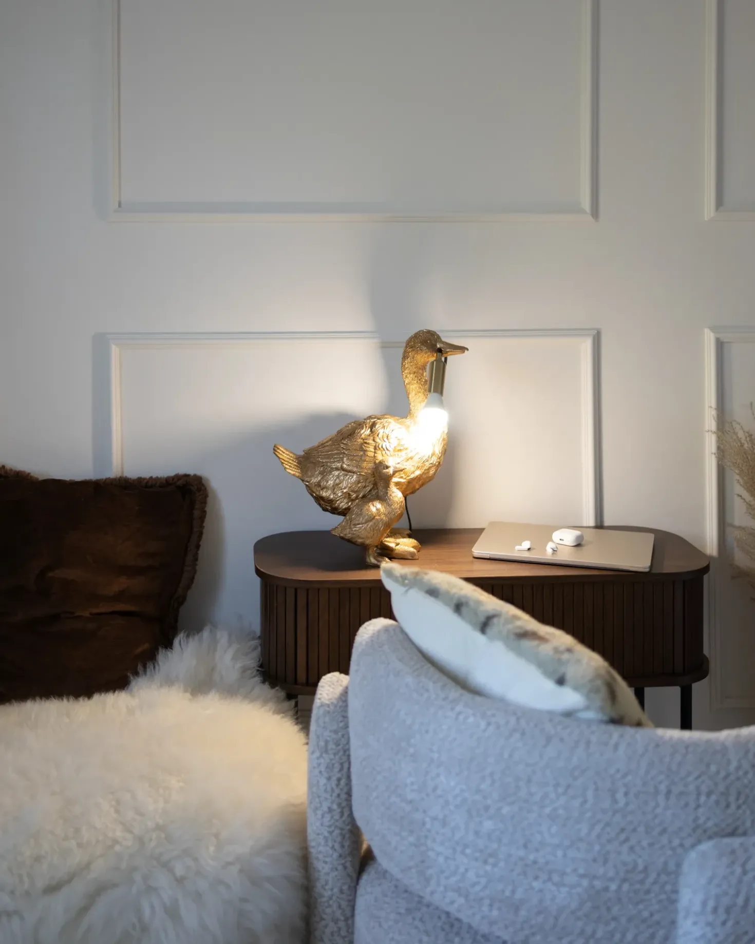 Lampada da tavolo Anatra DAFFY Oro