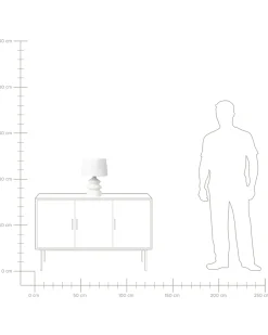 Lampada da tavolo ARAPEY Cartapesta Bianco