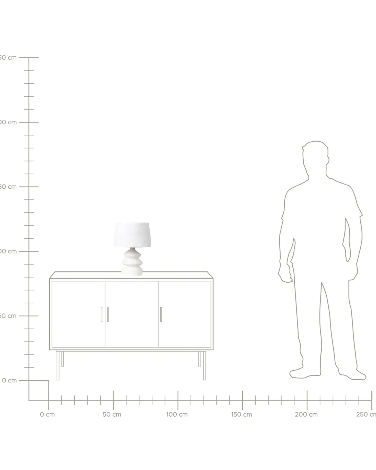 Lampada da tavolo ARAPEY Cartapesta Bianco