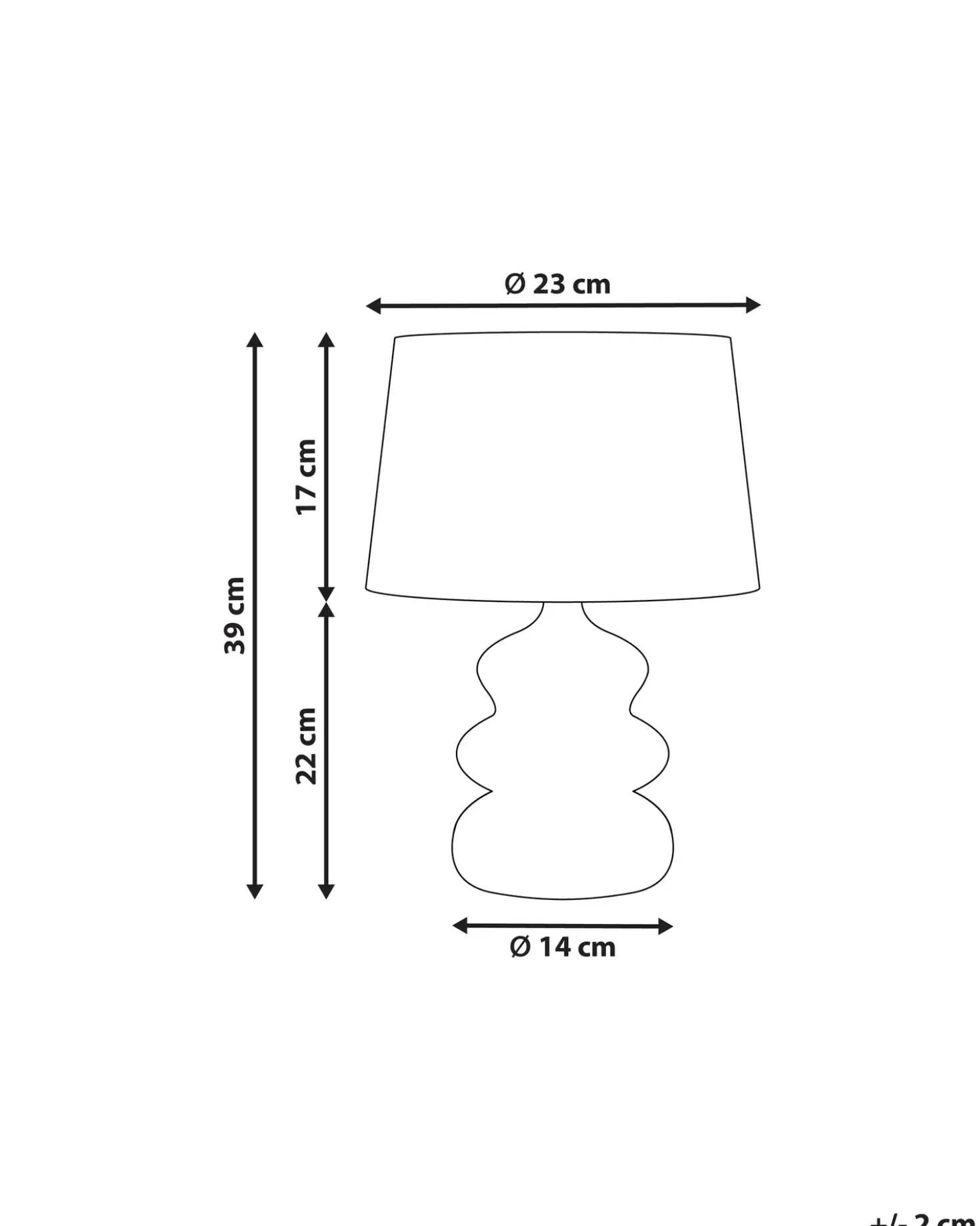 Lampada da tavolo ARAPEY Cartapesta Bianco