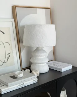 Lampada da tavolo ARAPEY Cartapesta Bianco