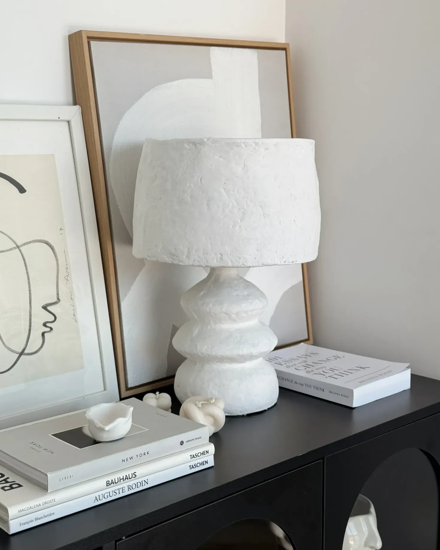 Lampada da tavolo ARAPEY Cartapesta Bianco