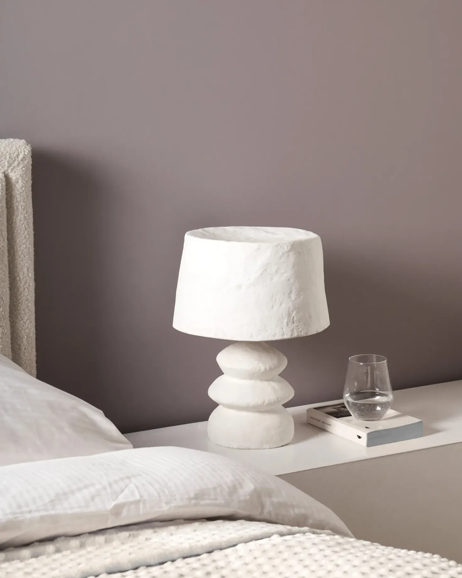 Lampada da tavolo ARAPEY Cartapesta Bianco