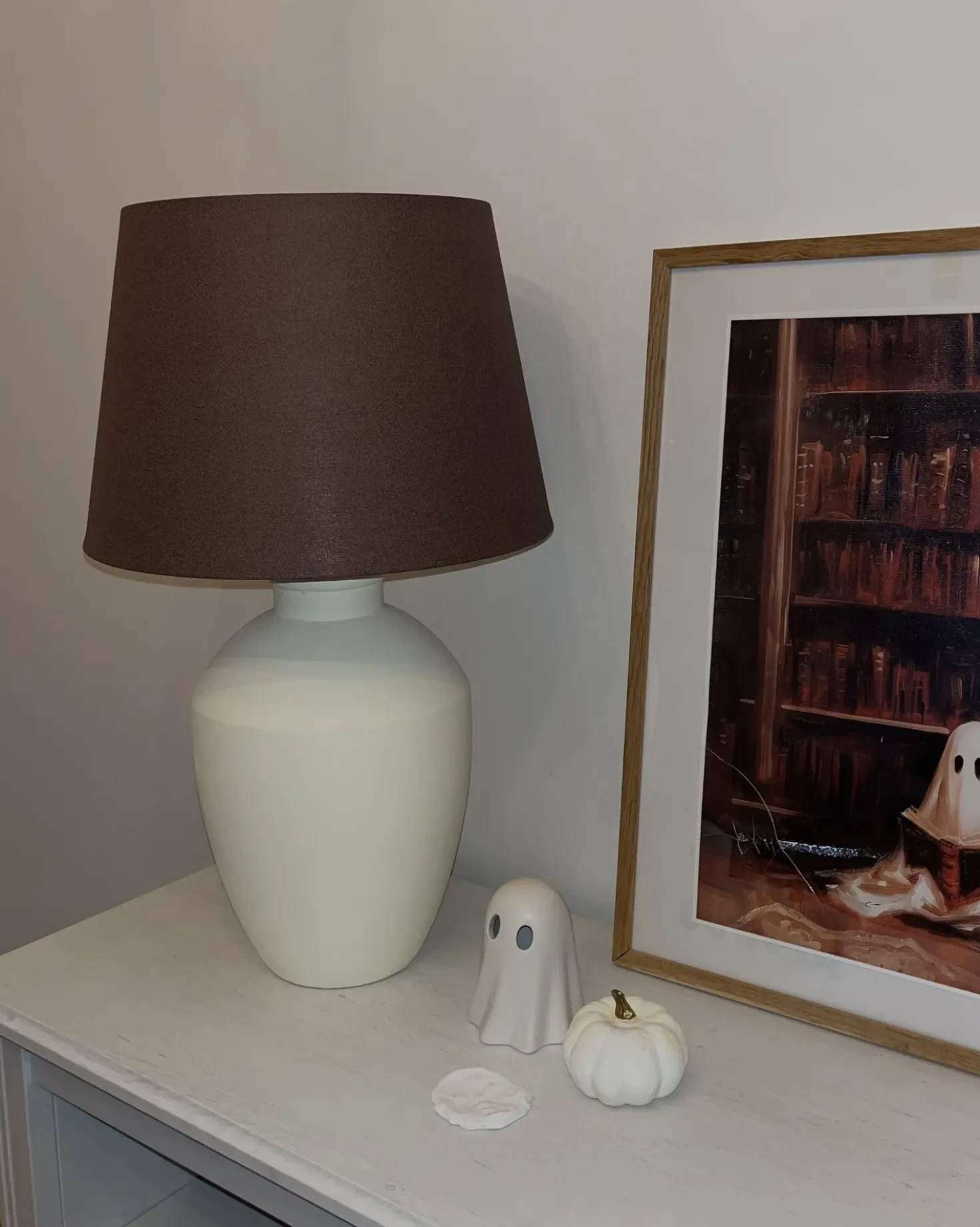 Lampada da tavolo ARCOS Ceramica Bianco