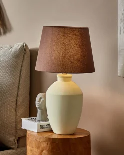 Lampada da tavolo ARCOS Ceramica Bianco