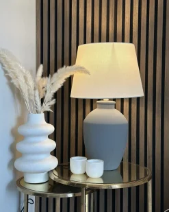 Lampada da tavolo ARCOS Ceramica Grigio