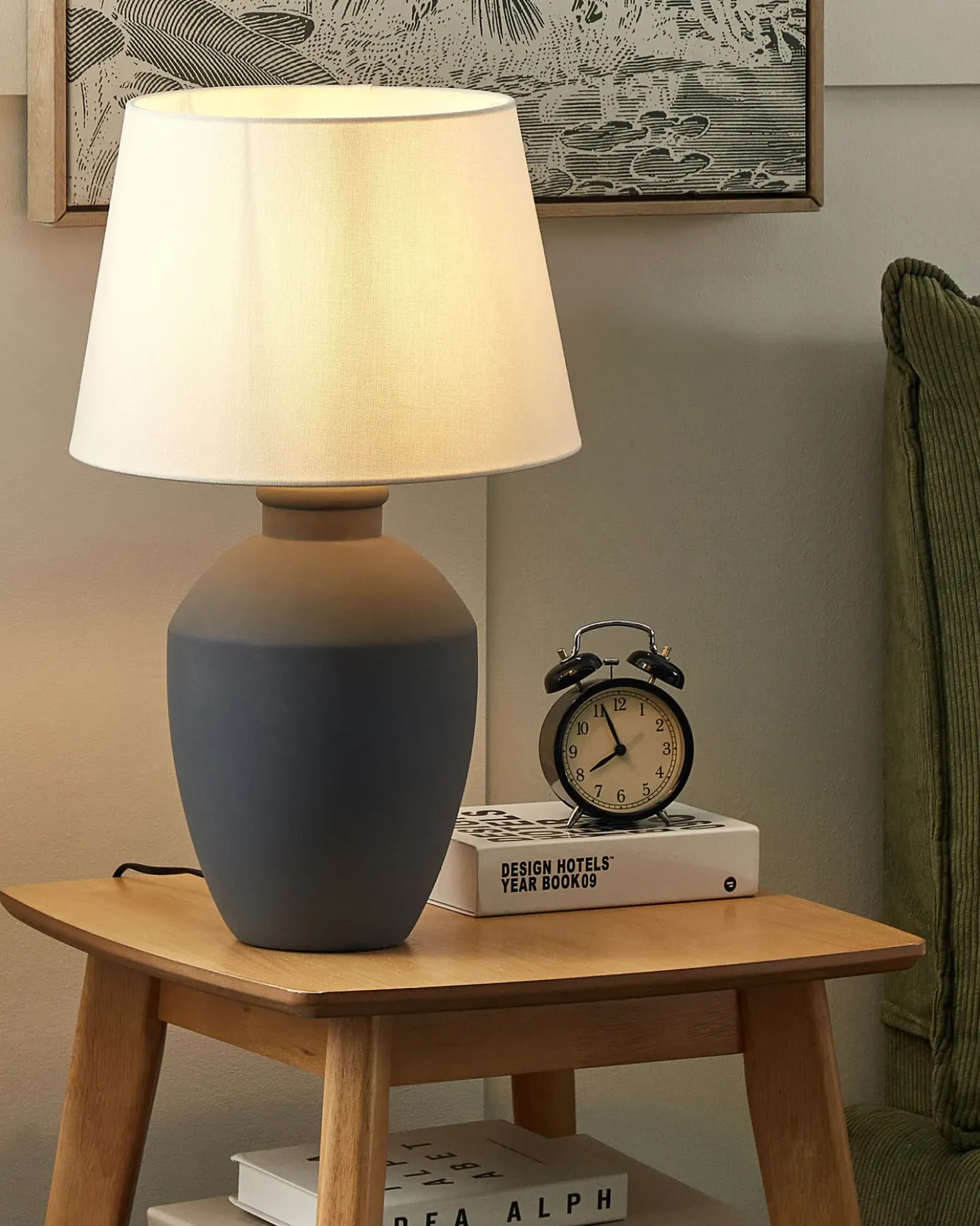 Lampada da tavolo ARCOS Ceramica Grigio