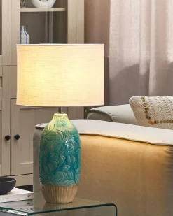 Lampada da tavolo ATABA Ceramica Turchese