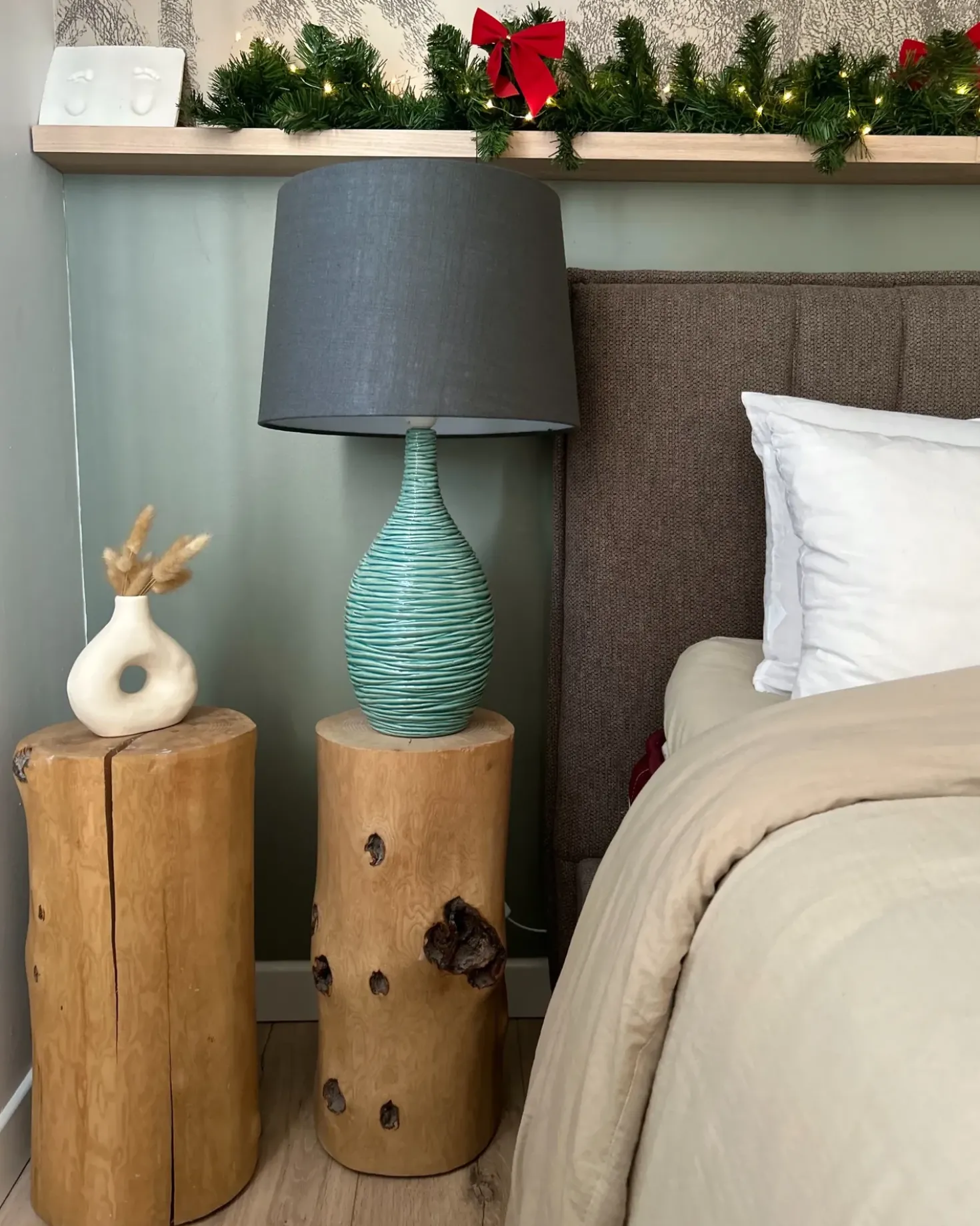 Lampada da tavolo ATSAS Ceramica Verde scuro