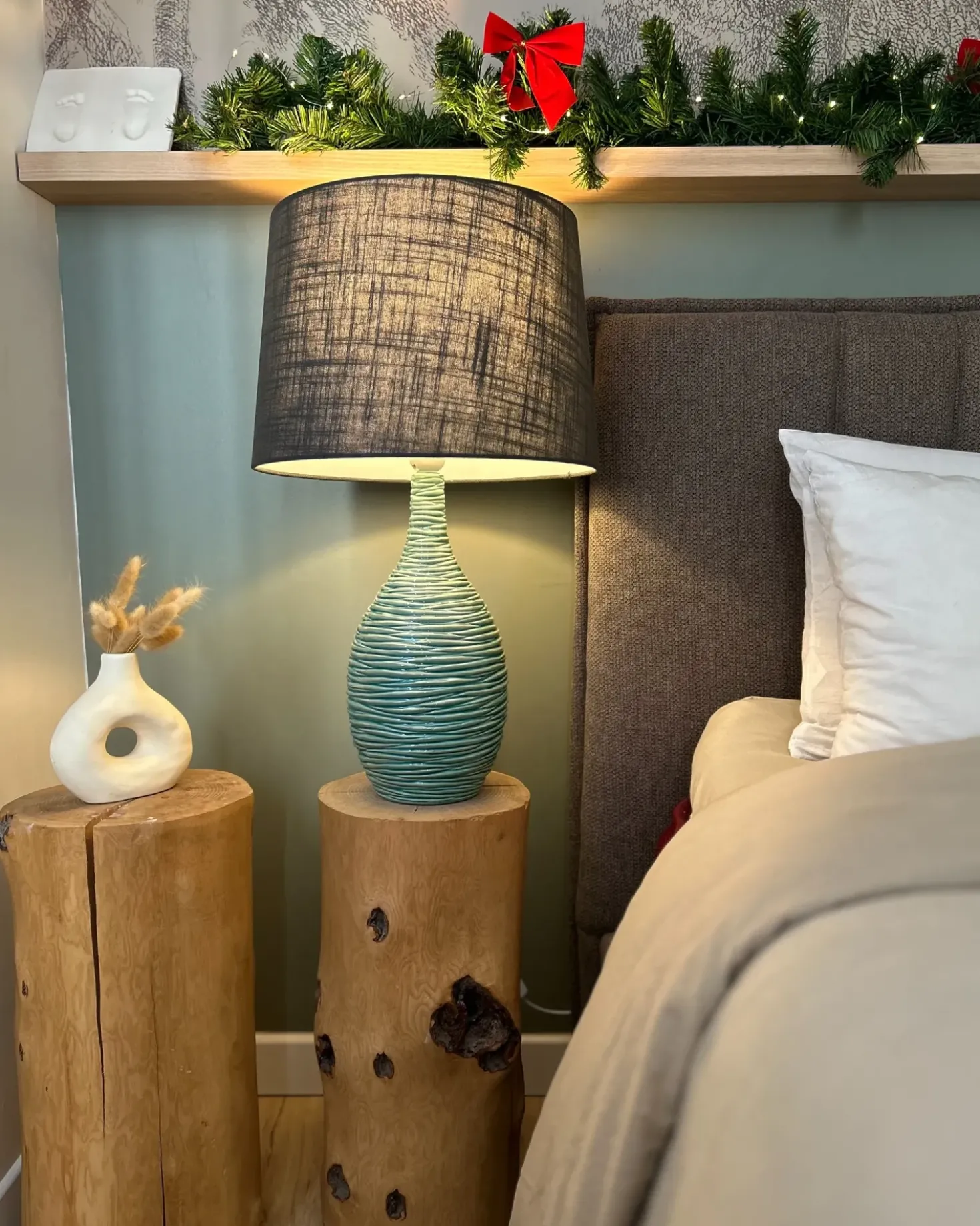 Lampada da tavolo ATSAS Ceramica Verde scuro