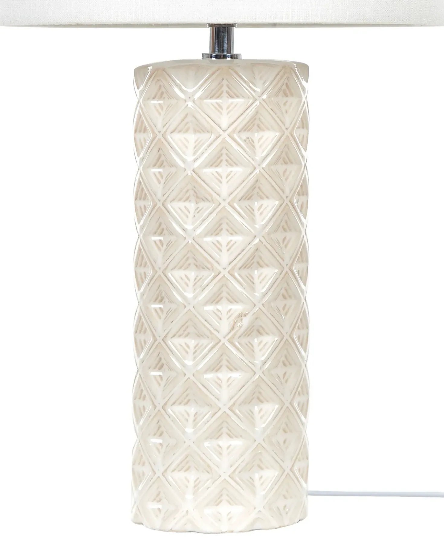Lampada da tavolo BALONNE Ceramica Beige chiaro