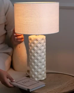 Lampada da tavolo BALONNE Ceramica Beige chiaro