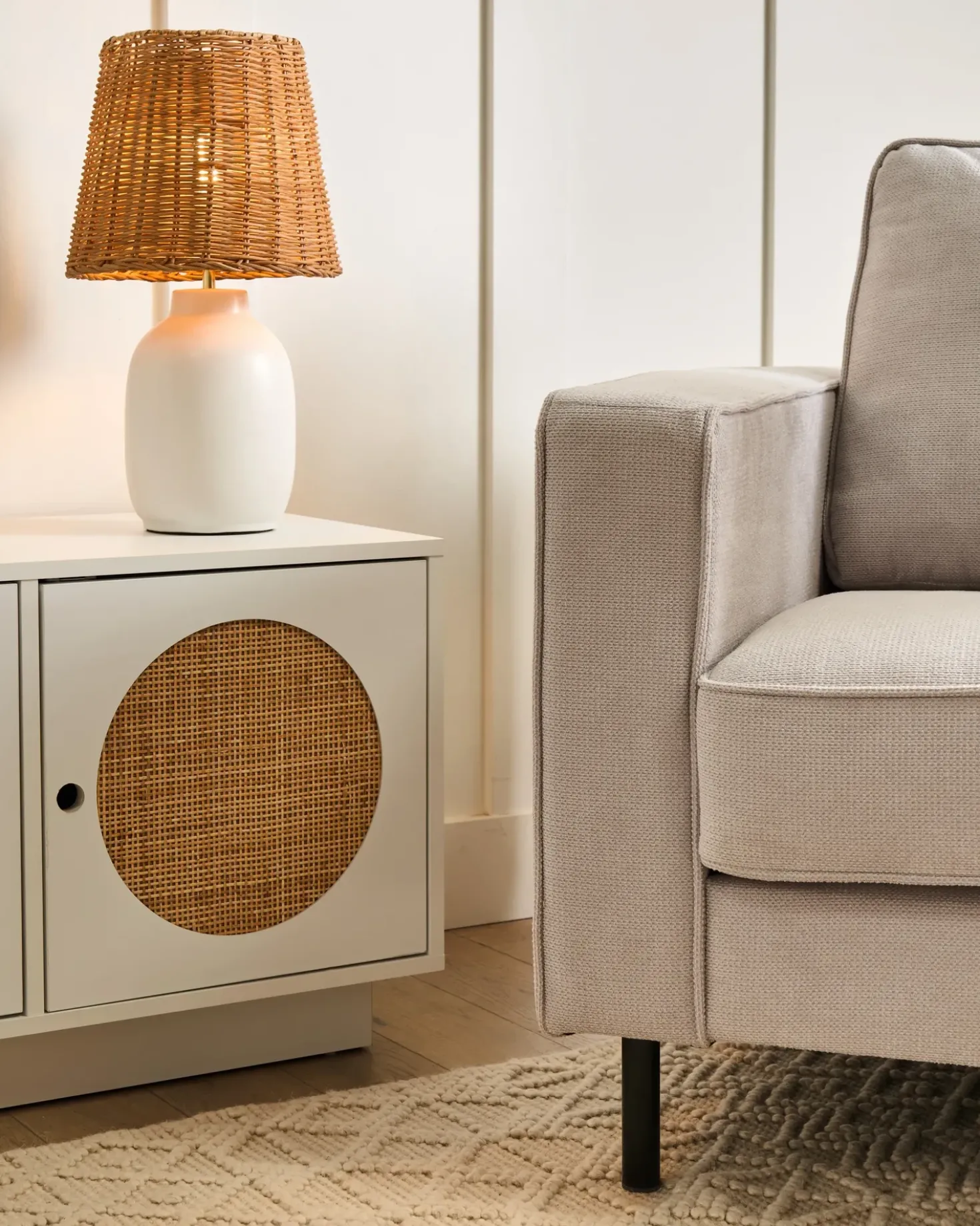 Lampada da tavolo BARTANG Ceramica Bianco