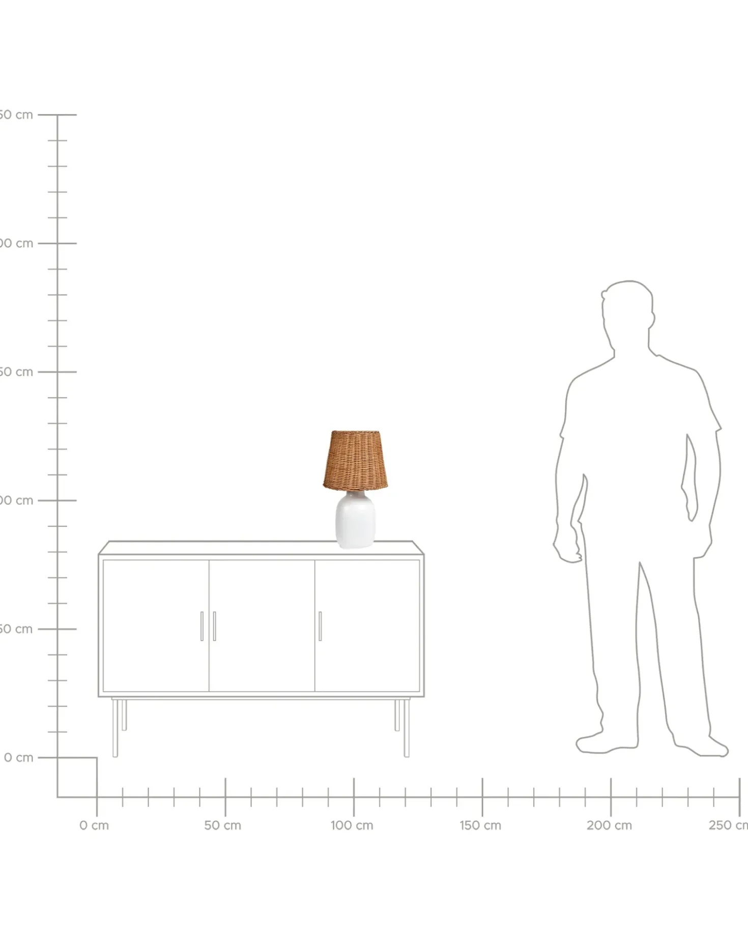 Lampada da tavolo BARTANG Ceramica Bianco
