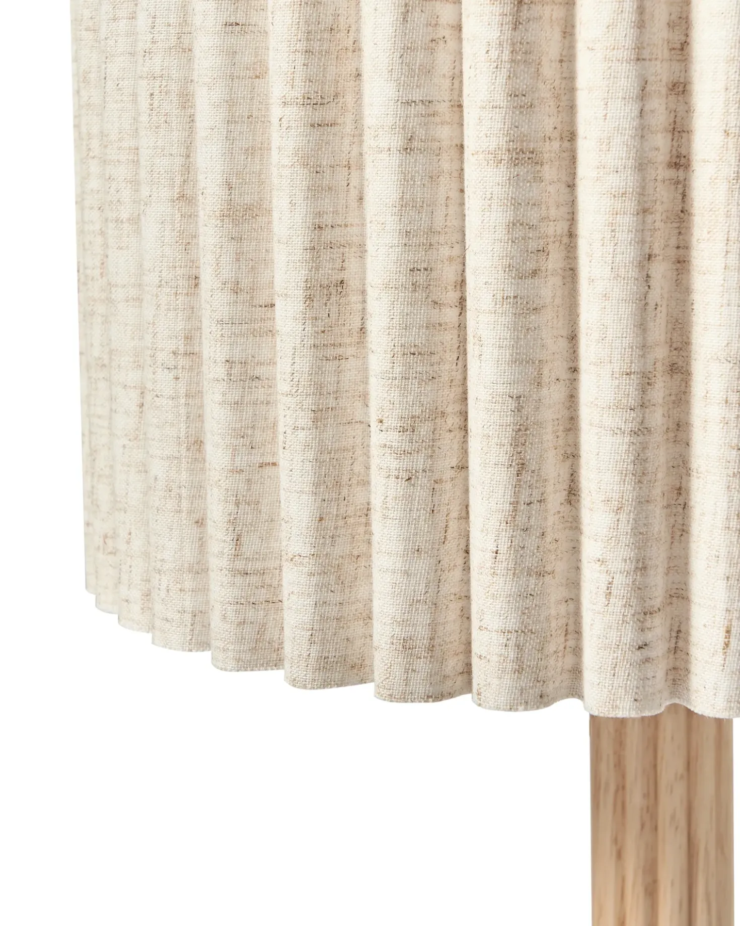 Lampada da tavolo BELESSA Lino Beige chiaro