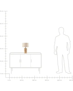 Lampada da tavolo BETWA Legno di mango Marrone chiaro