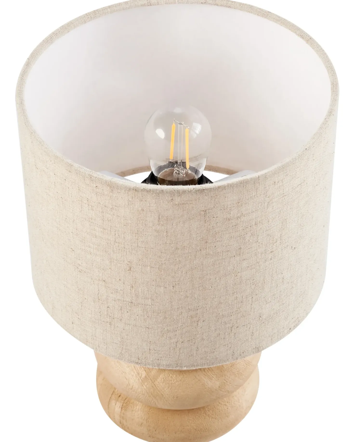 Lampada da tavolo BETWA Legno di mango Marrone chiaro