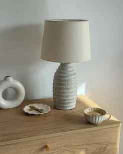 Lampada da tavolo BILLY Ceramica Bianco sporco