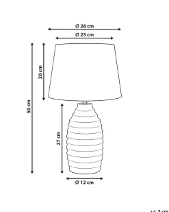 Lampada da tavolo BILLY Ceramica Bianco sporco