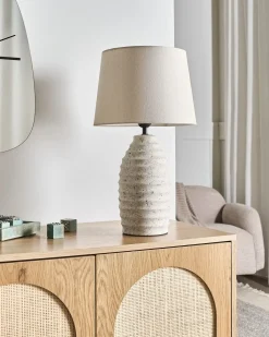 Lampada da tavolo BILLY Ceramica Bianco sporco