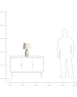 Lampada da tavolo BILLY Ceramica Bianco sporco