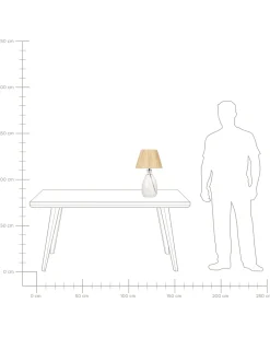 Lampada da tavolo BLANCO Vetro Naturale