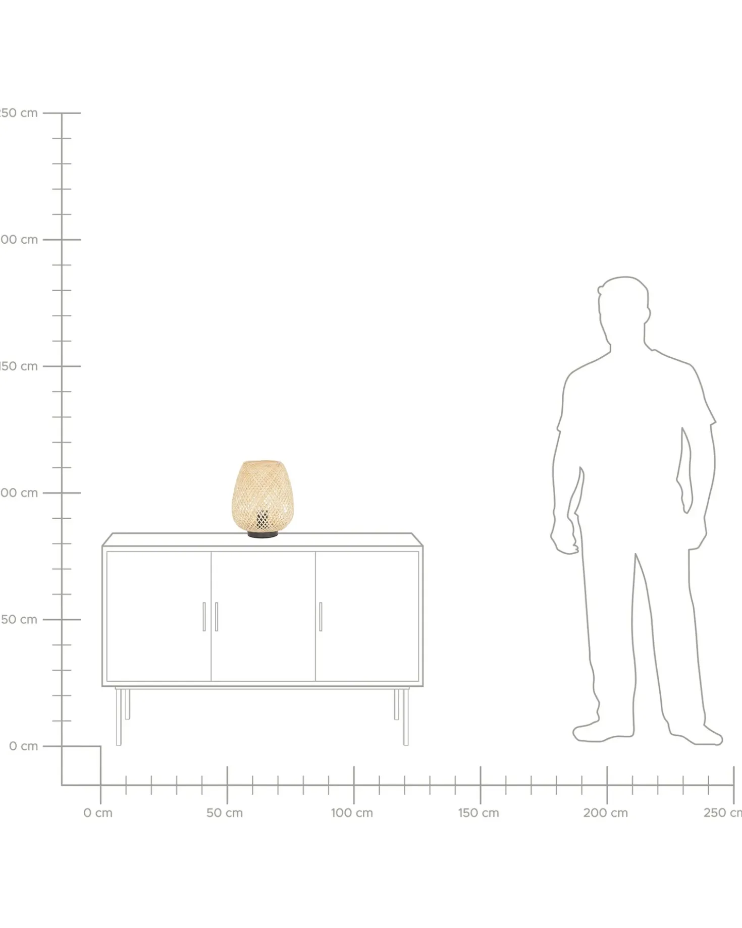 Lampada da tavolo BOMU Bambù Marrone chiaro