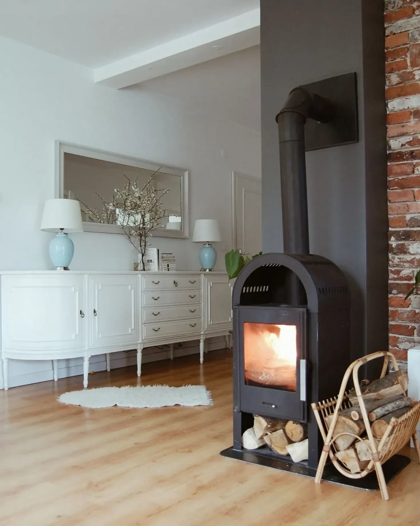 Lampada da tavolo BRENTA Ceramica Azzurro