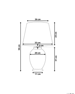 Lampada da tavolo BRENTA Ceramica Azzurro