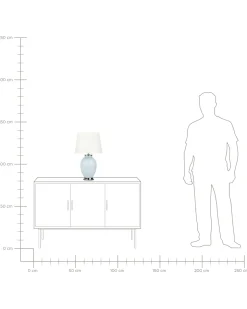 Lampada da tavolo BRENTA Ceramica Azzurro